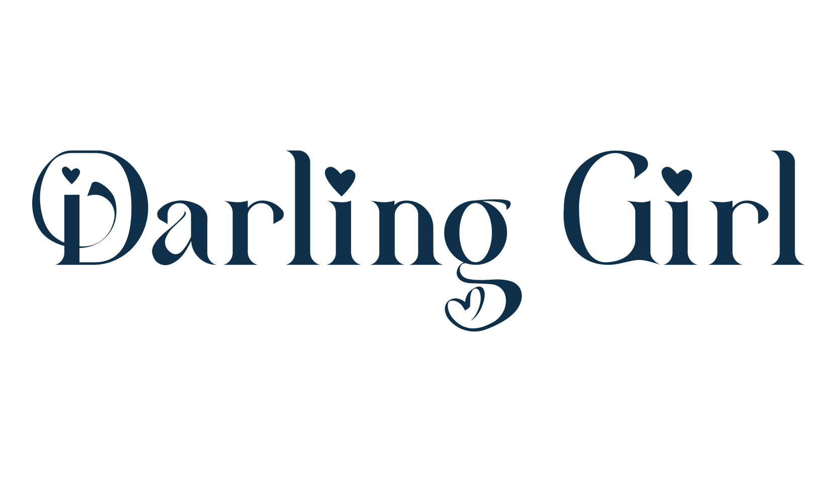 Darling Girl, fancy decorative font preview