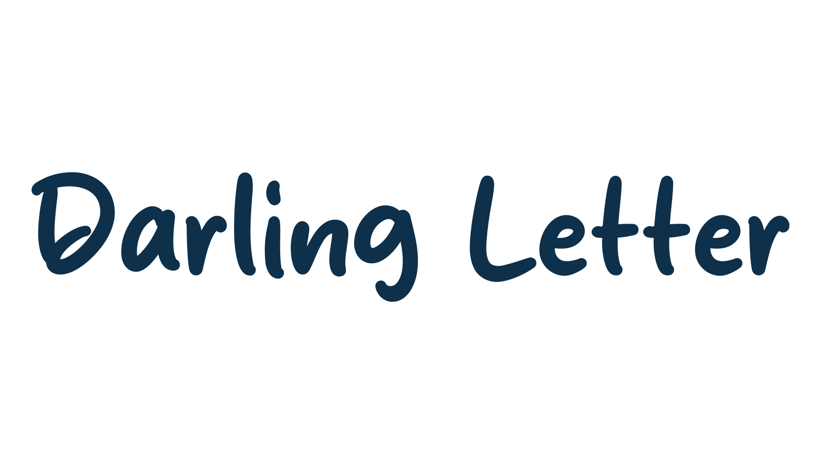 Darling Letter, script handwritten fancy decorative calligraphy font preview
