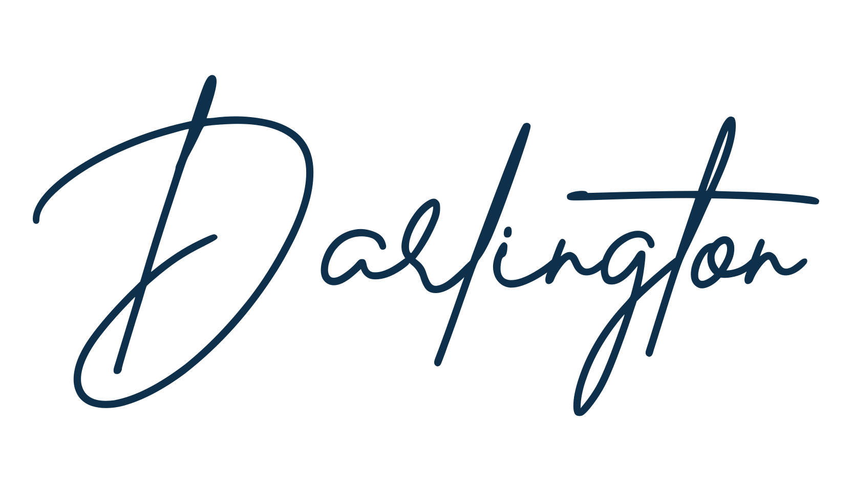 Darlington, script handwritten fancy decorative calligraphy font preview