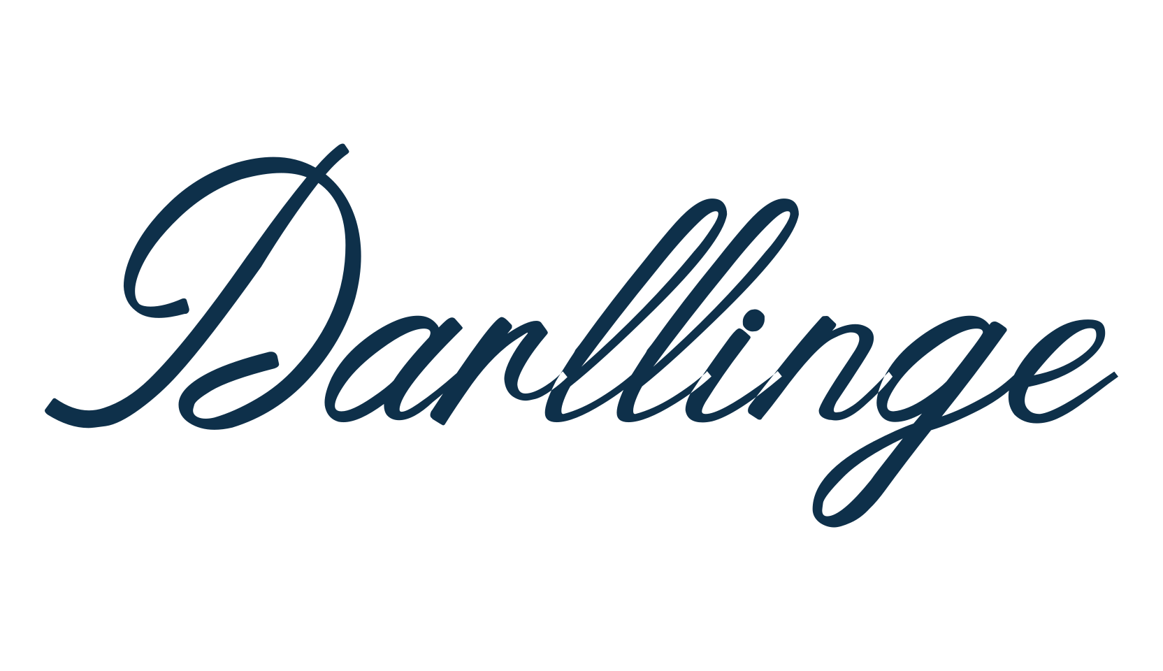 Darllinge, calligraphy font preview