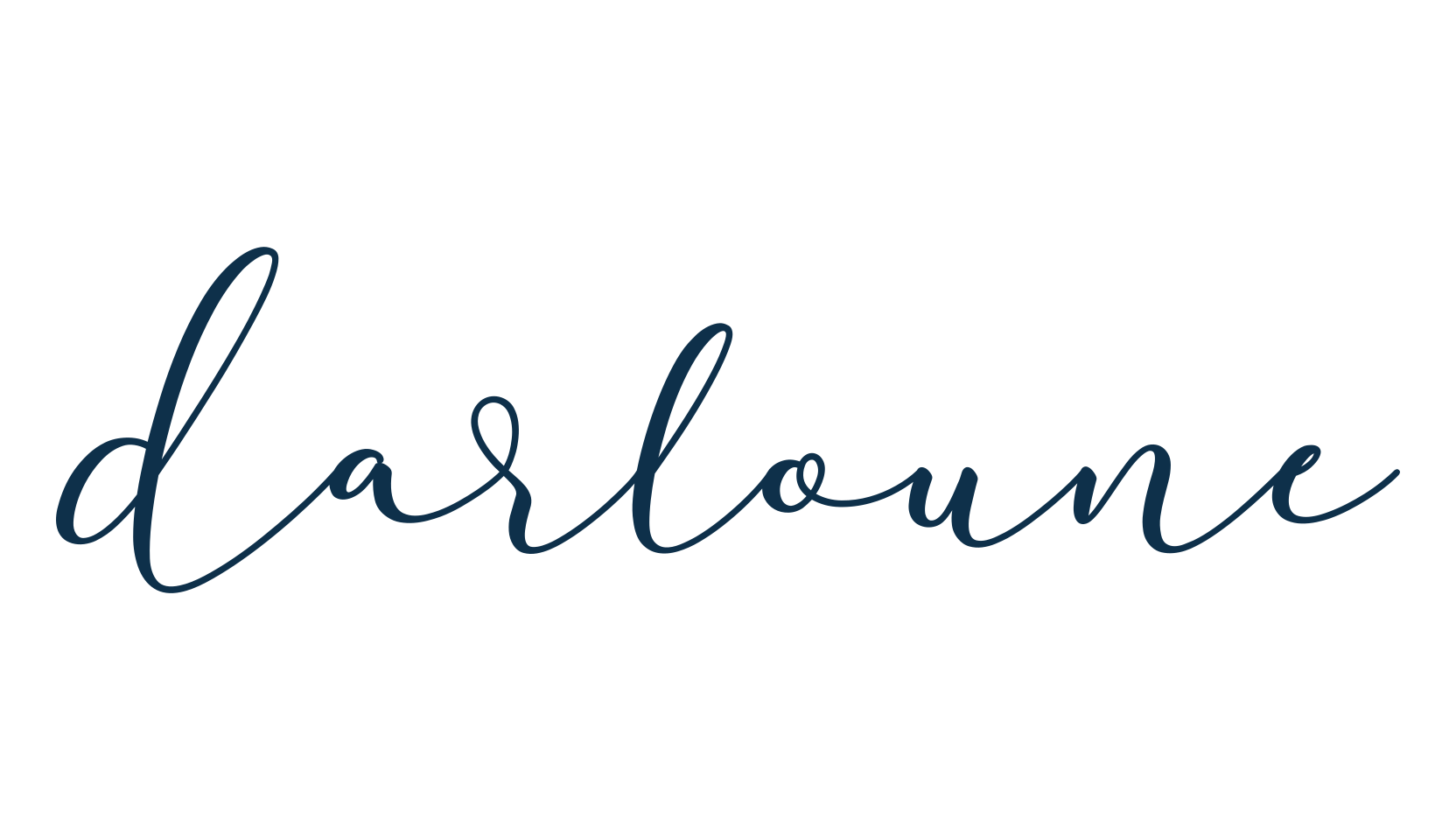Darloune, calligraphy font preview