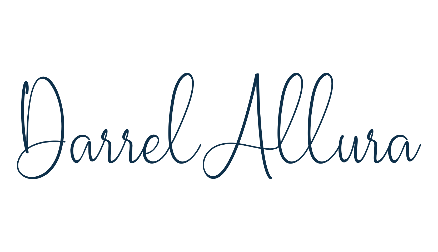 Darrel Allura, script handwritten fancy decorative calligraphy font preview