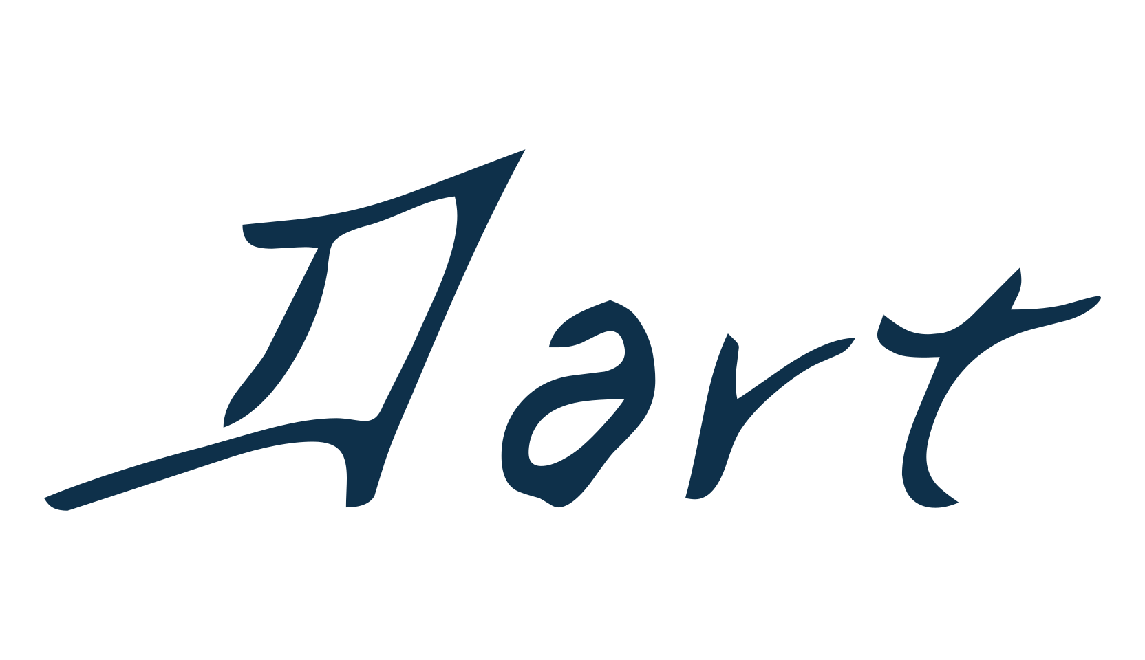 Dart, handwriting font preview