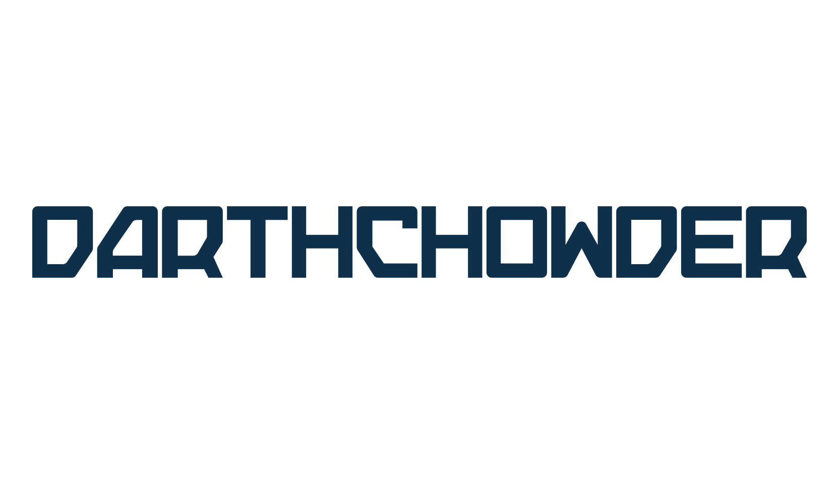 Darthchowder, techno sci-fi font preview