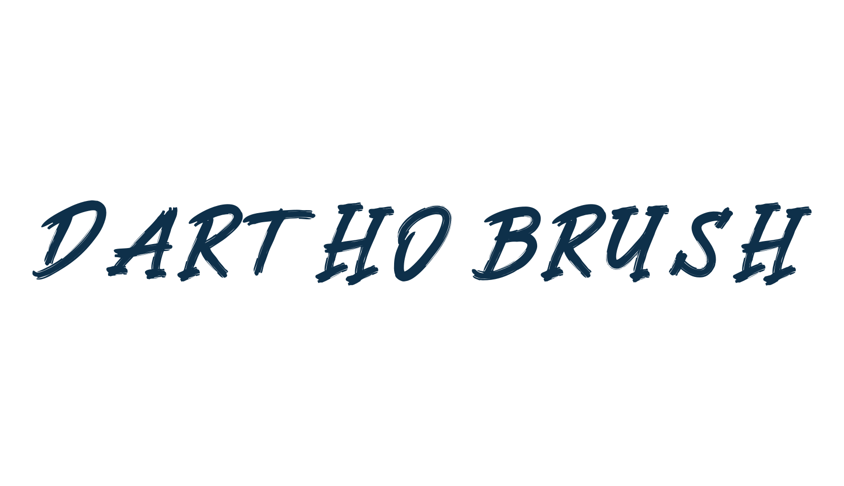 Dartho Brush, script brush fancy decorative calligraphy font preview