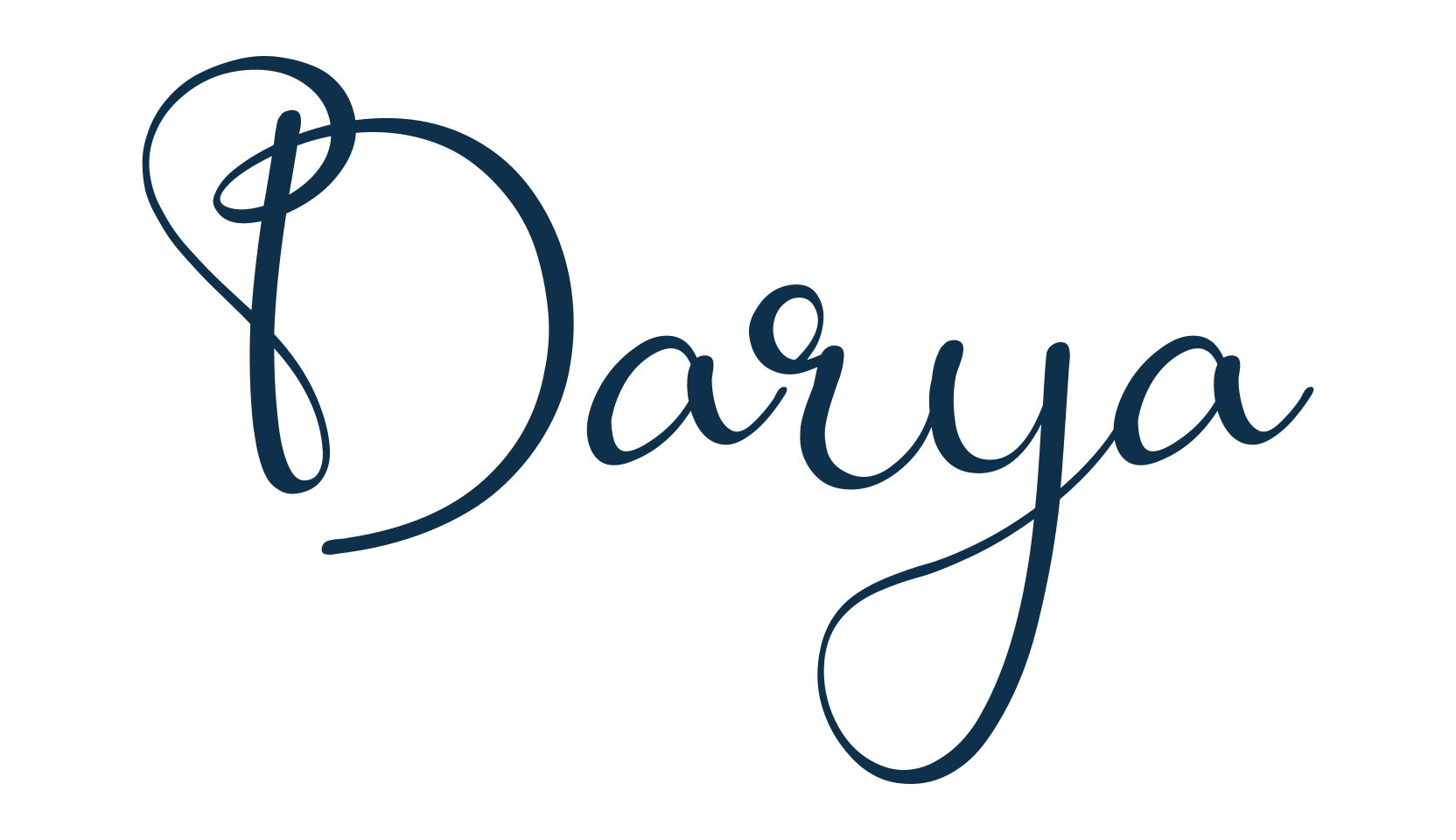 Darya, script calligraphy fancy decorative font preview