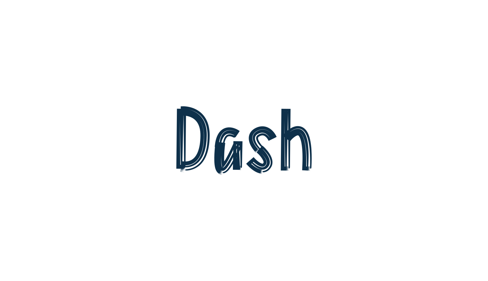 Dash (dash-2), fancy decorative font preview