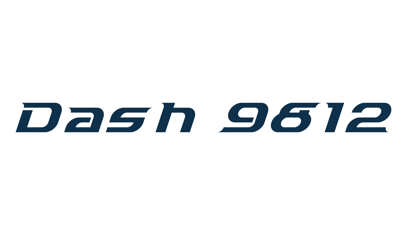 Dash 9812, fancy various techno sci-fi font preview