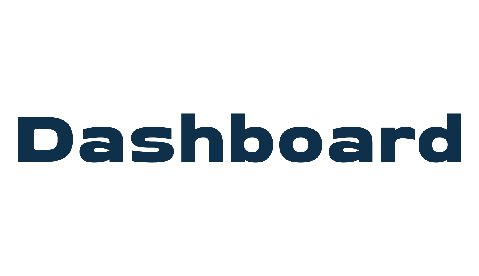 Dashboard, basic sans serif font preview