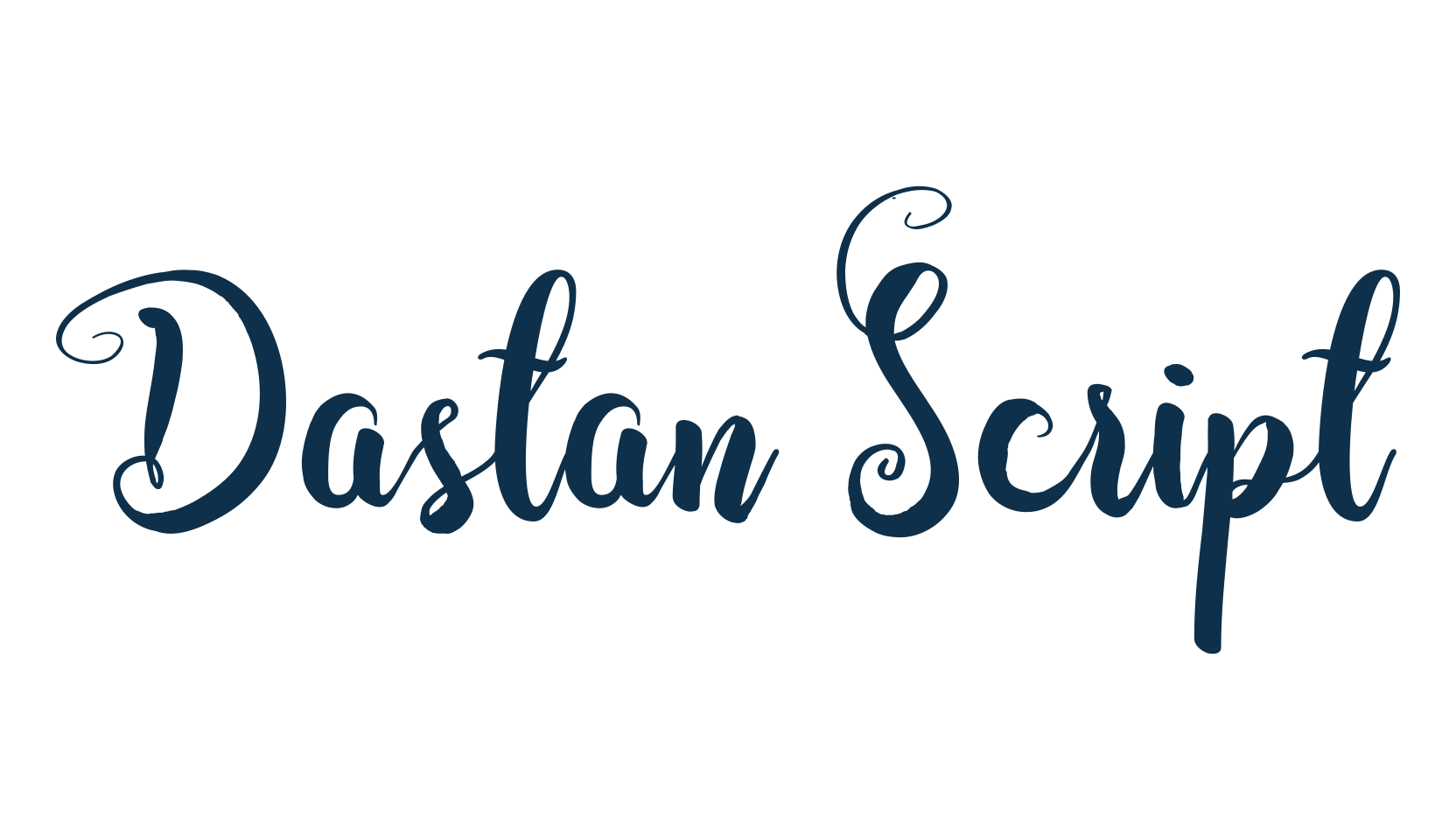 Dastan Script, various font preview