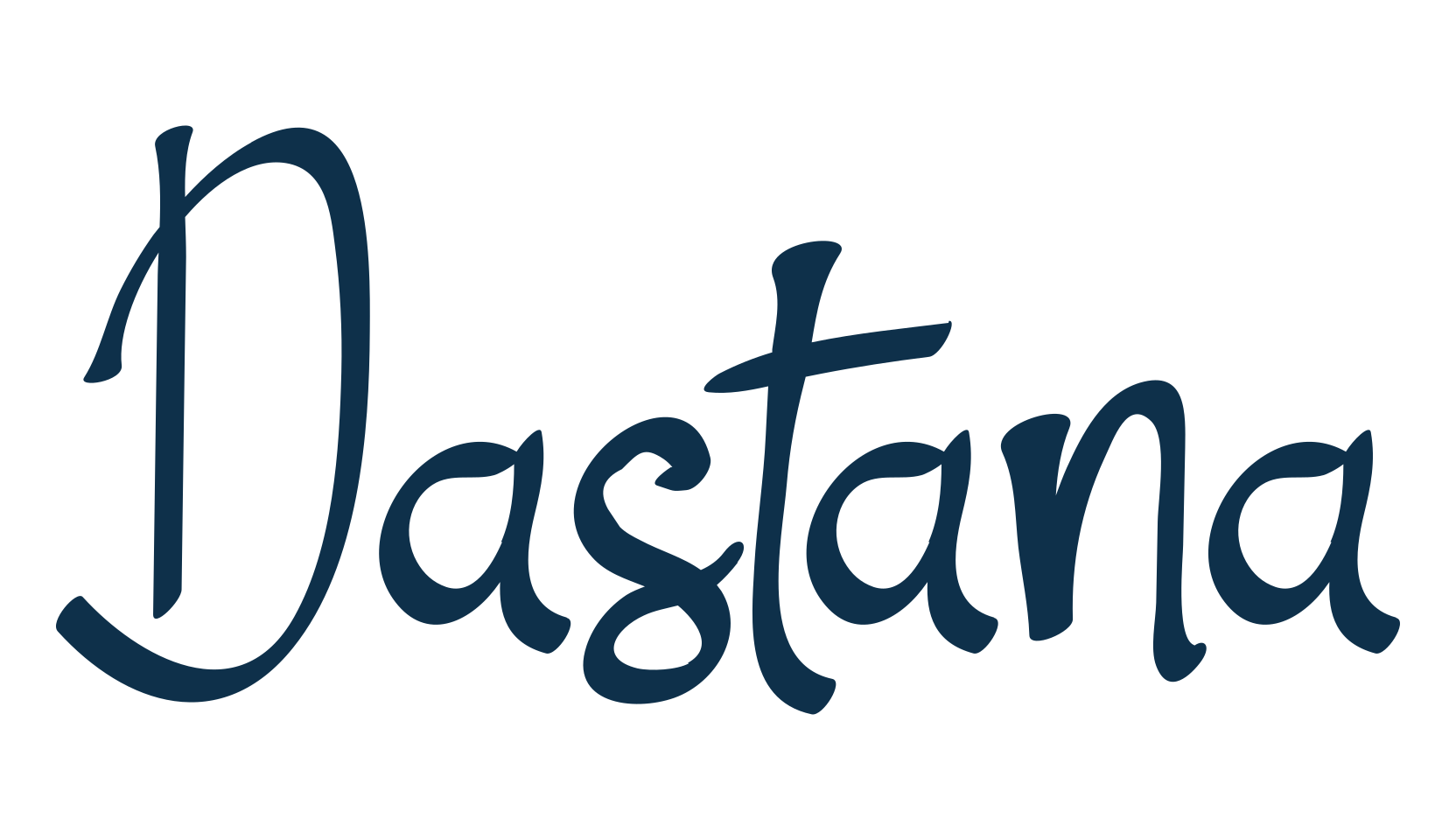Dastana, handwriting font preview