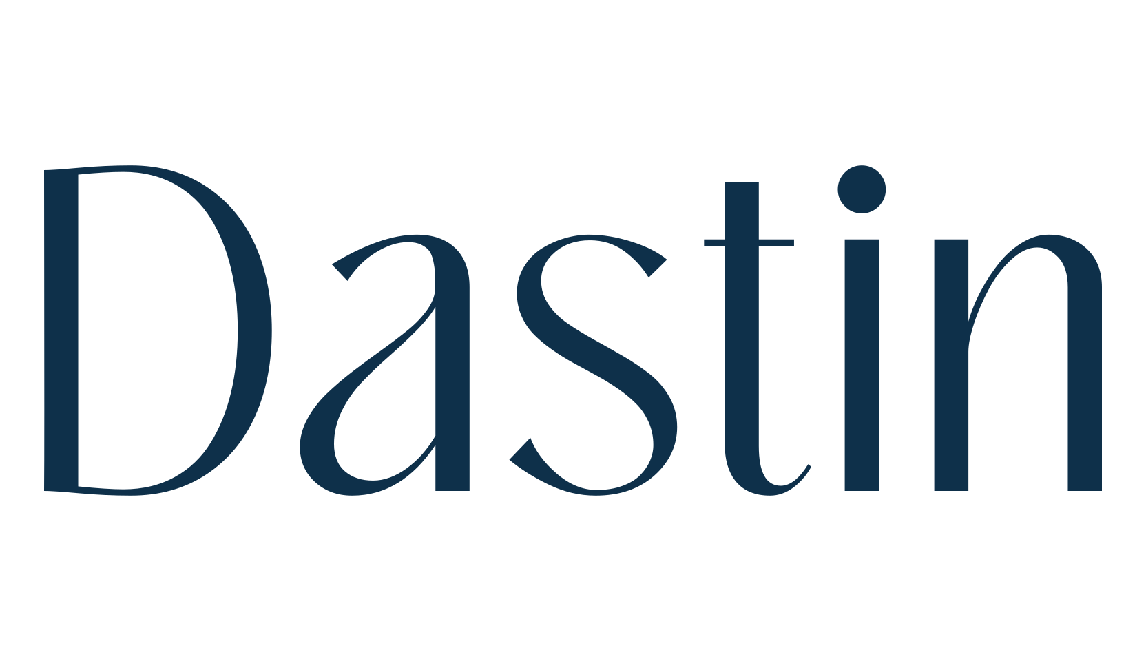 Dastin, sans serif font preview
