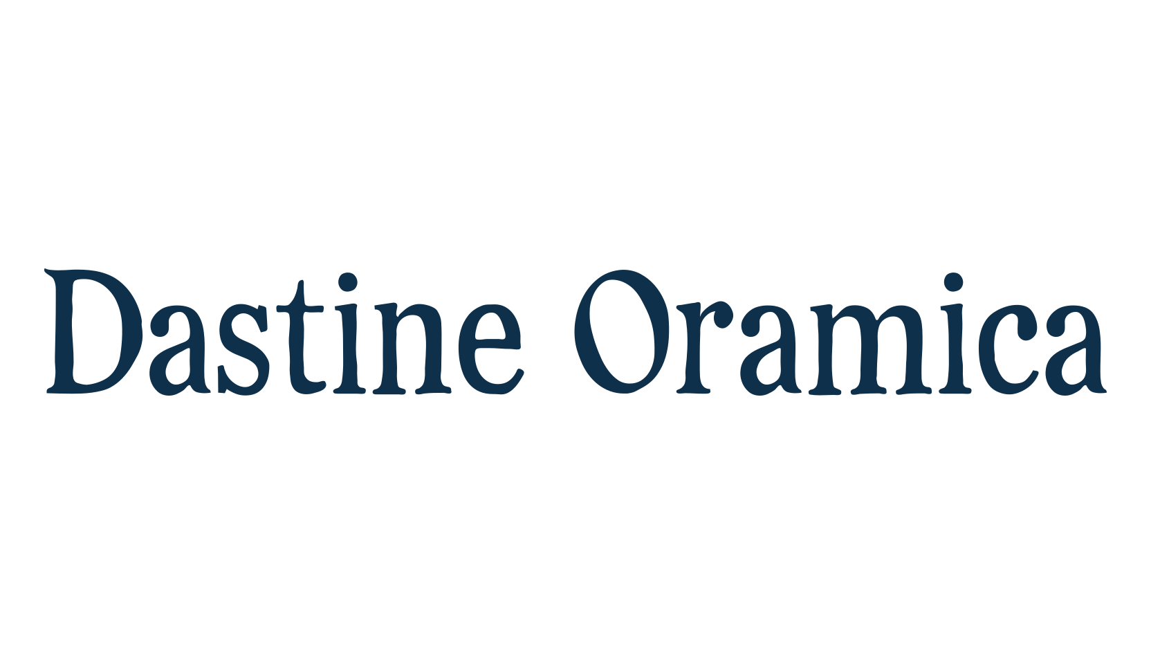 Dastine Oramica, fancy retro decorative font preview