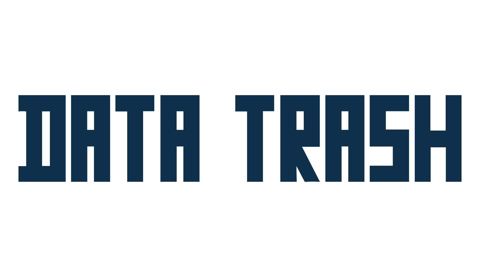 Data Trash, russian font preview