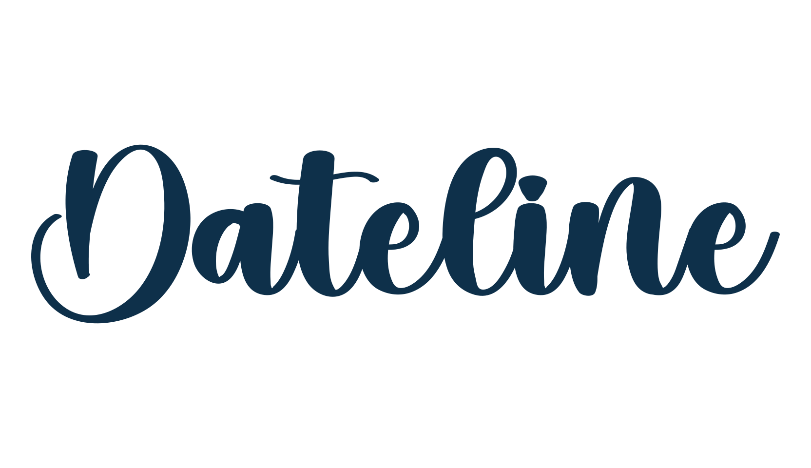 Dateline, various font preview