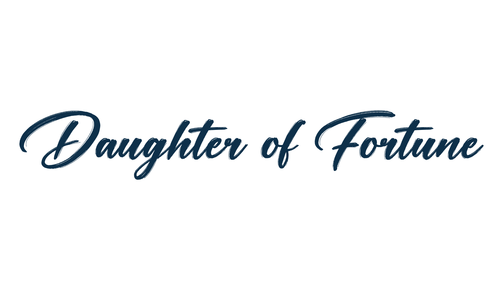 Daughter of Fortune, script brush fancy decorative calligraphy font preview