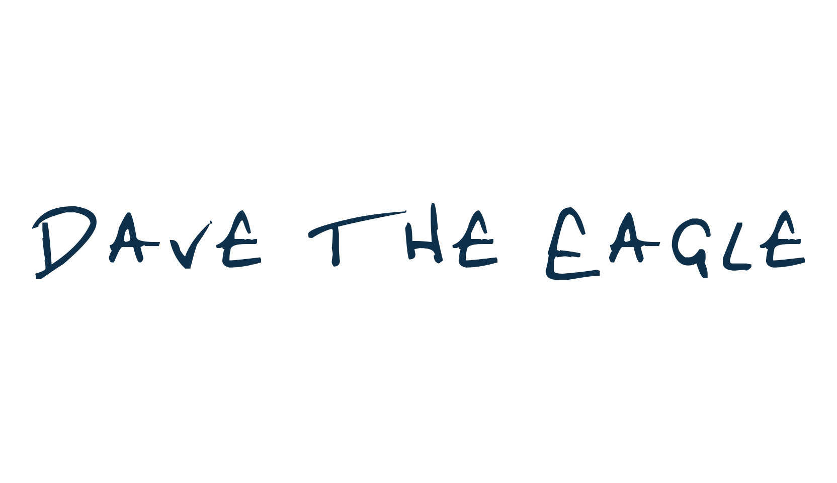 Dave the Eagle, handwriting font preview