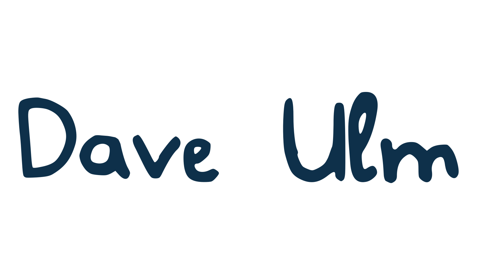 Dave Ulm, handwriting font preview