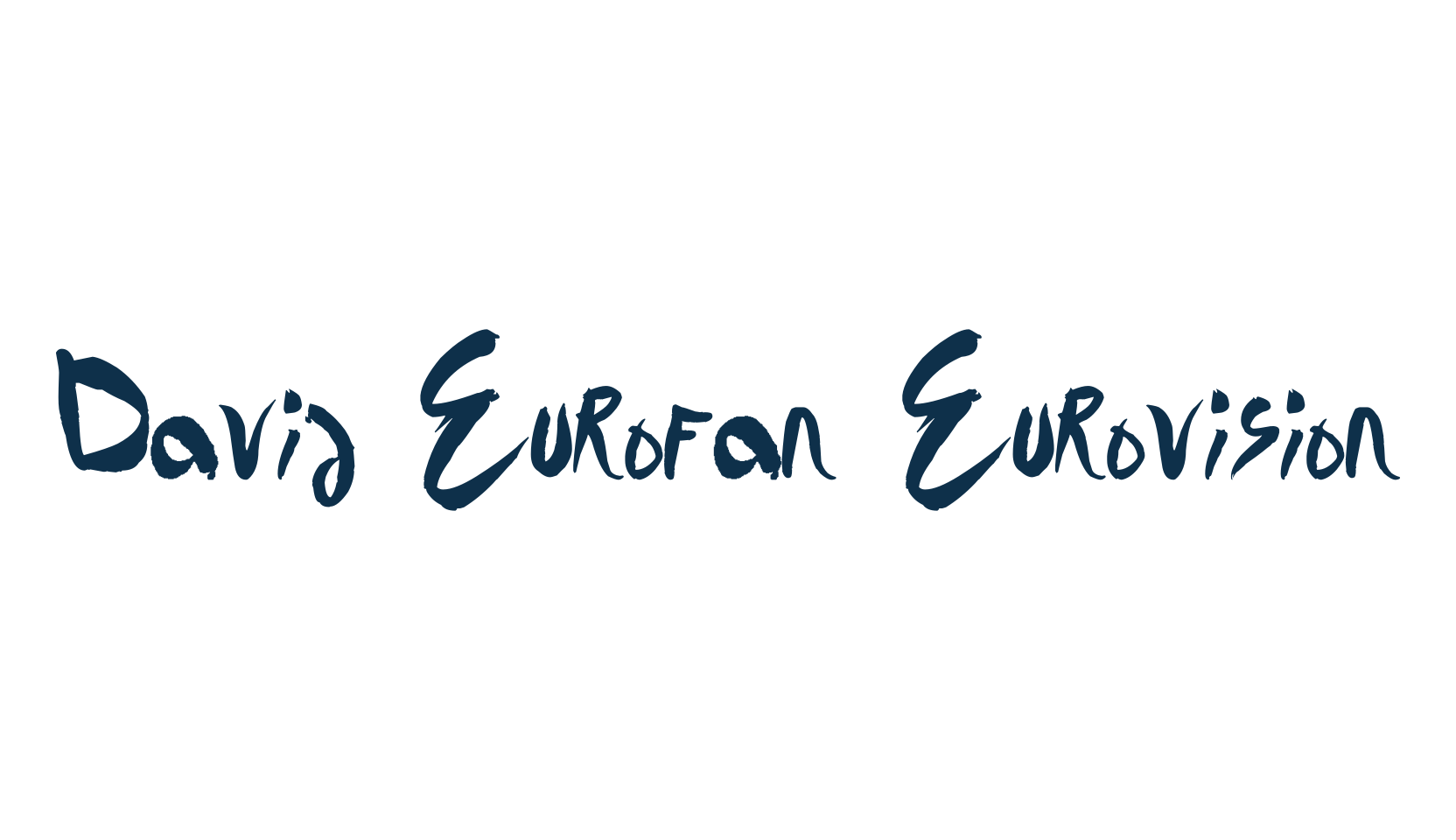 David Eurofan Eurovision, script handwritten fancy decorative calligraphy font preview