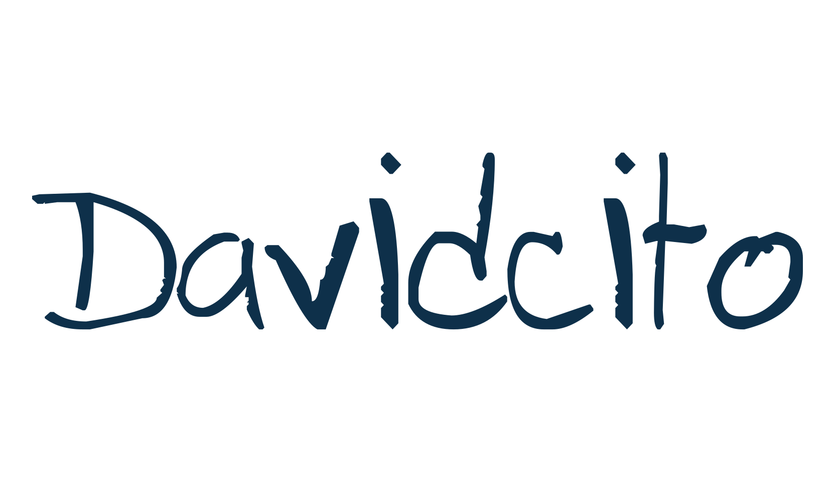 Davidcito, handwriting font preview