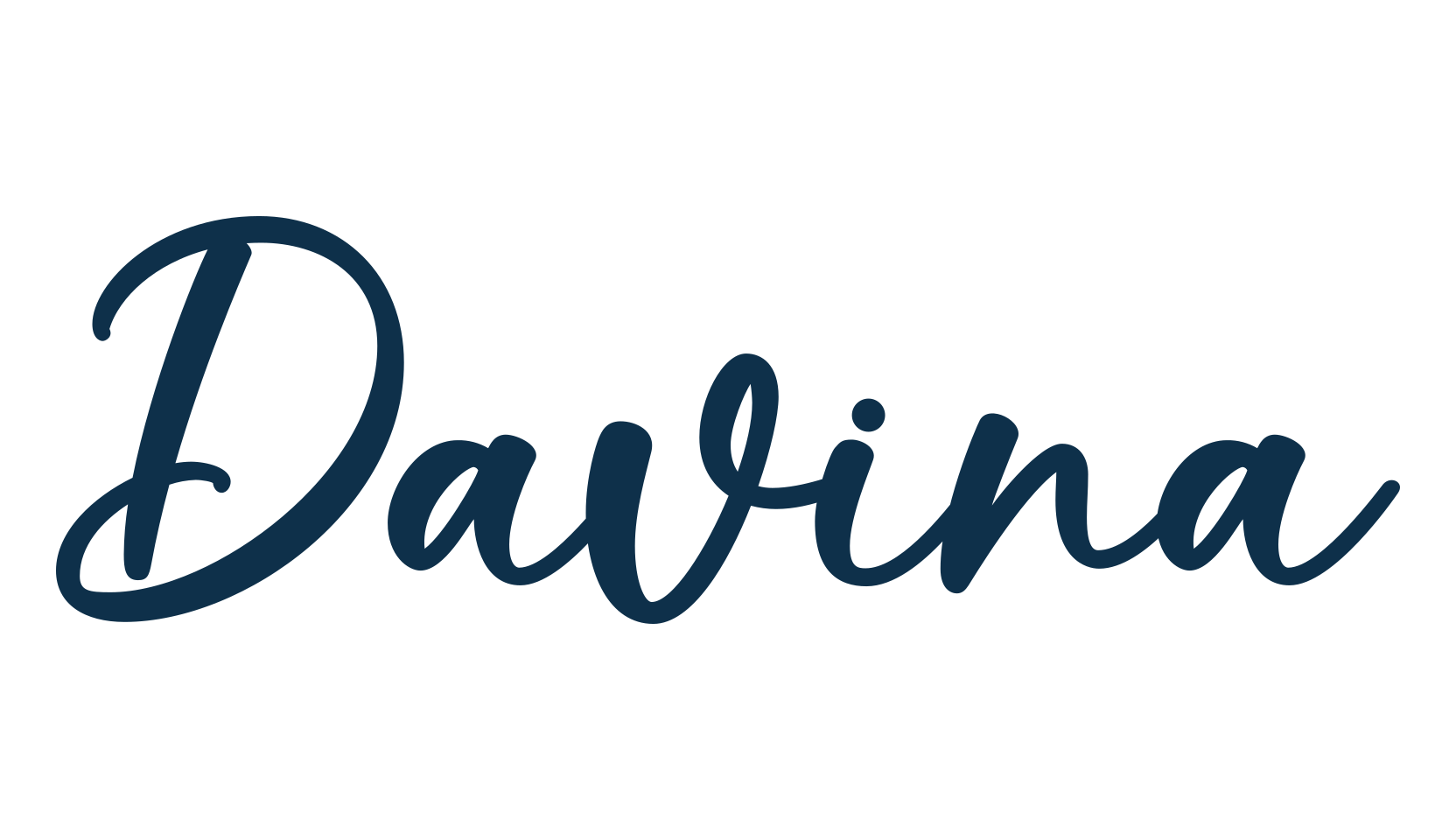 Davina, script handwritten fancy decorative calligraphy font preview
