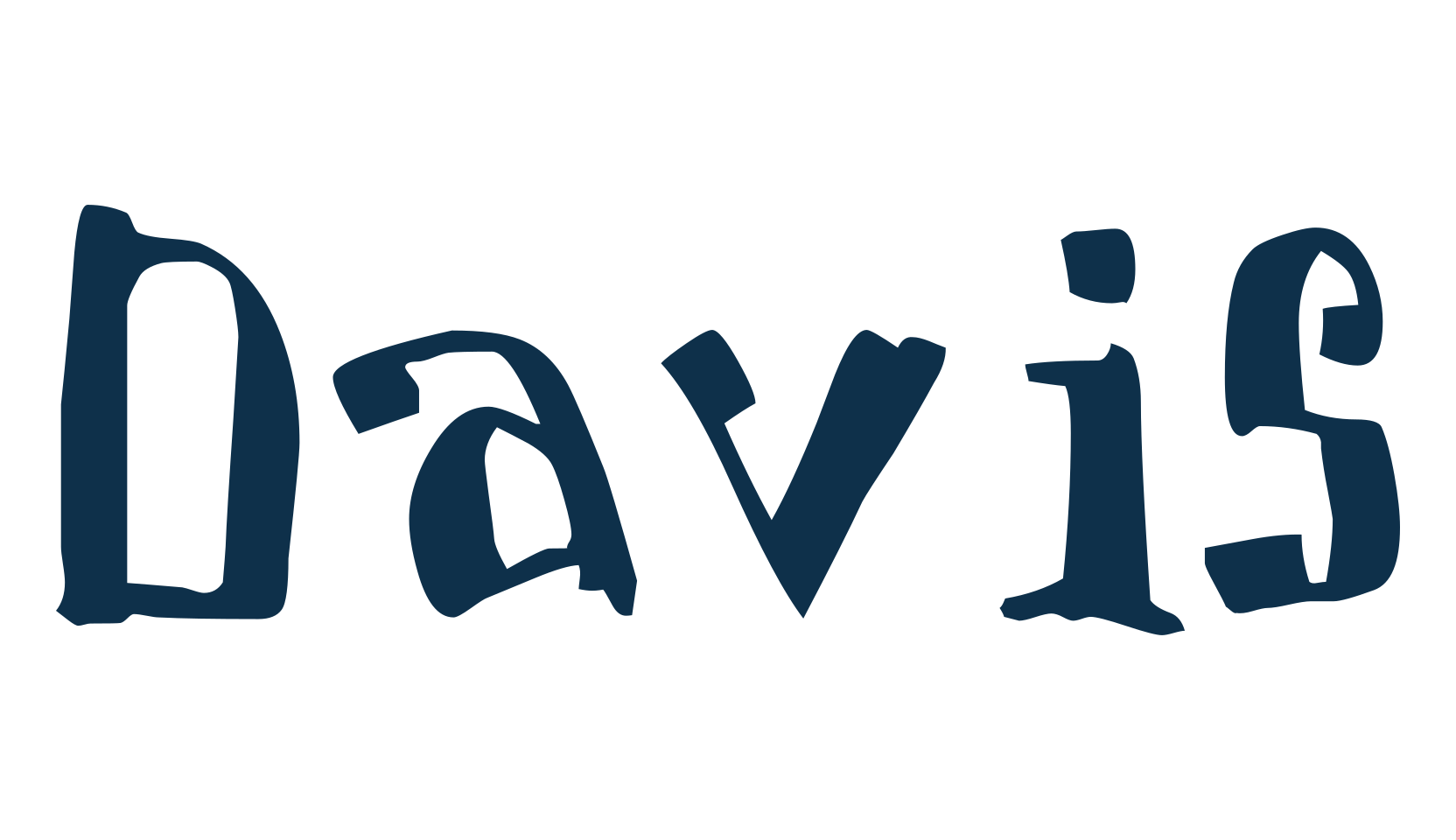 Davis (davis), fancy various decorative font preview