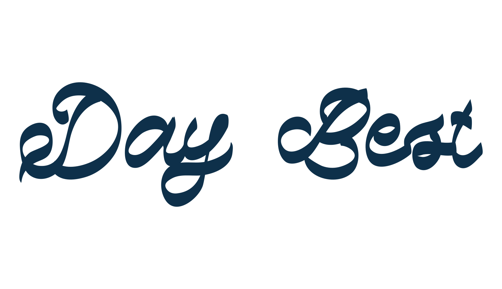 Day Best, script handwritten fancy decorative calligraphy font preview