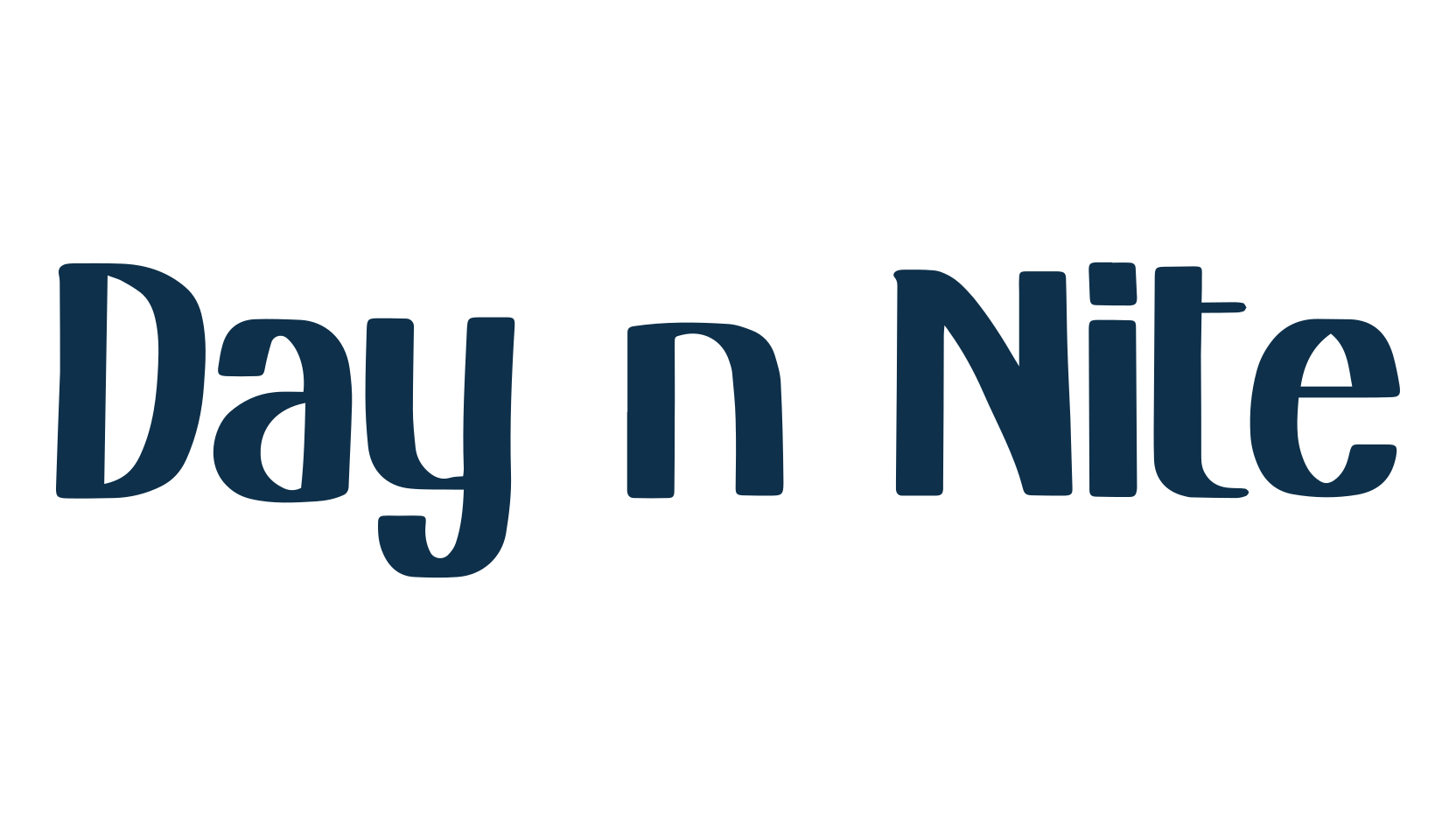 Day n Nite, fancy various decorative font preview