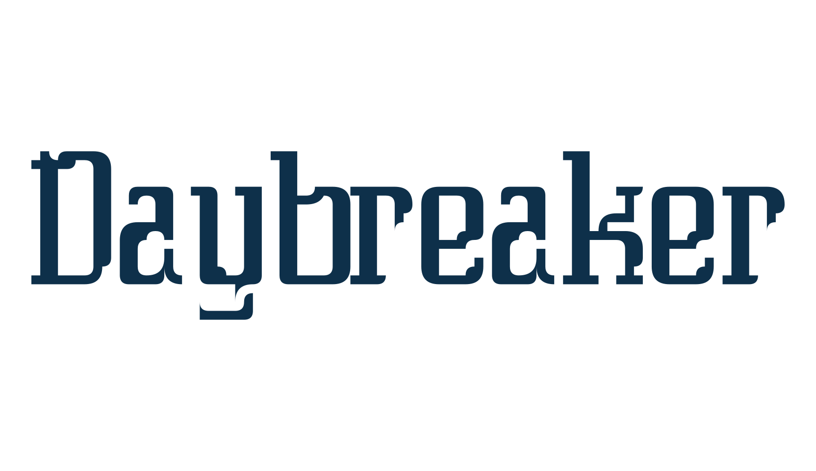 Daybreaker, fancy various decorative font preview