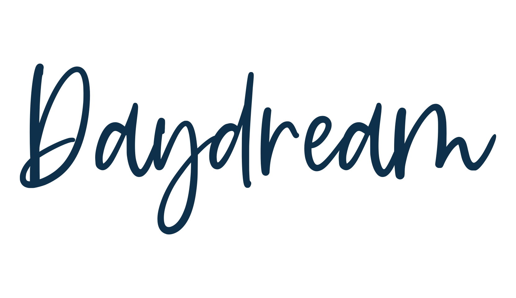 Daydream, script handwritten fancy decorative calligraphy font preview