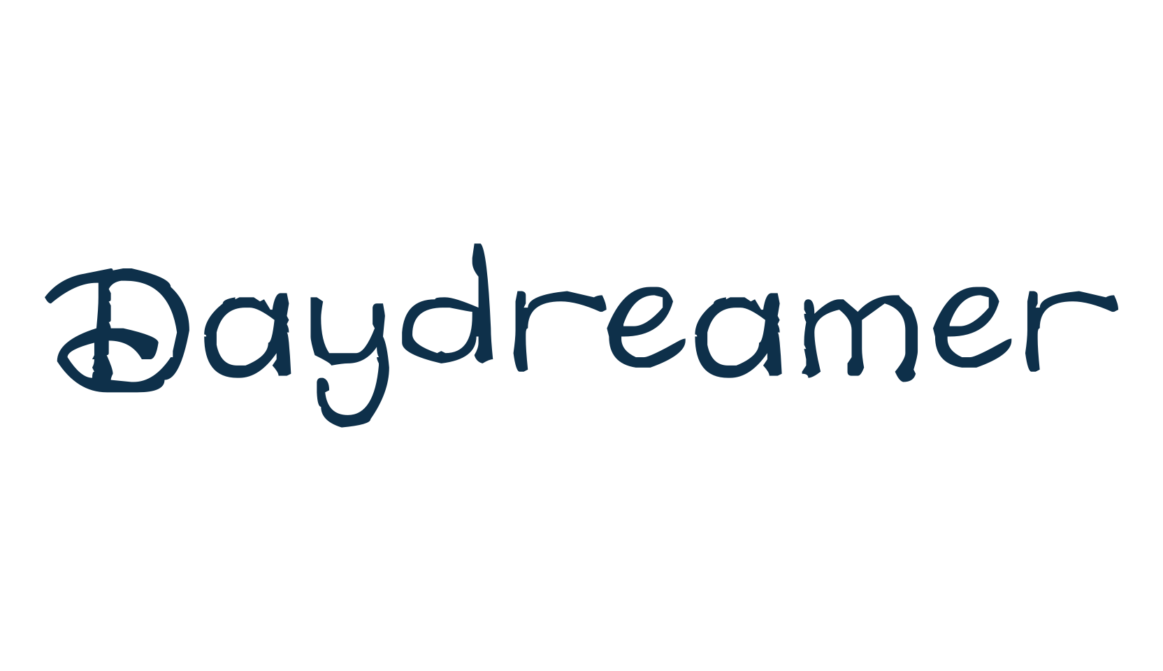 Daydreamer (daydreamer), handwriting font preview