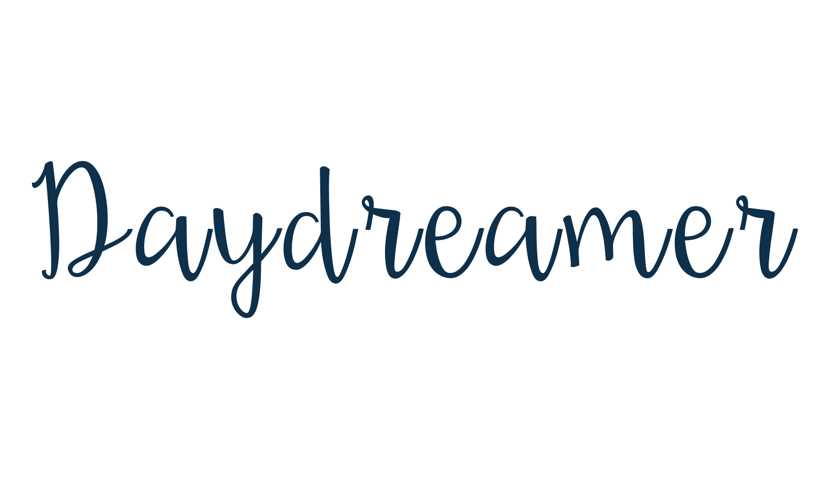 Daydreamer, handwriting font preview