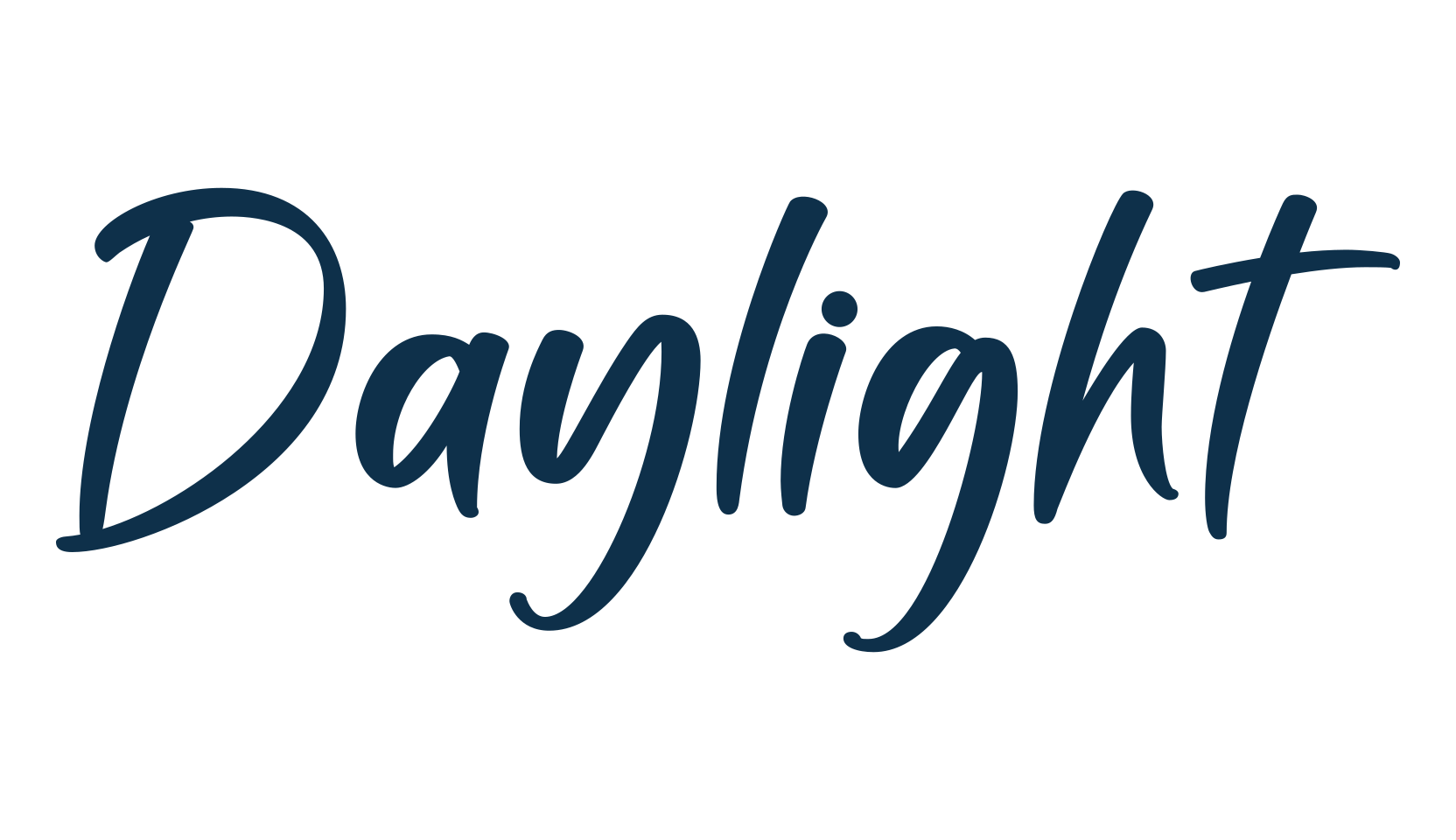 Daylight, script handwritten fancy decorative calligraphy font preview