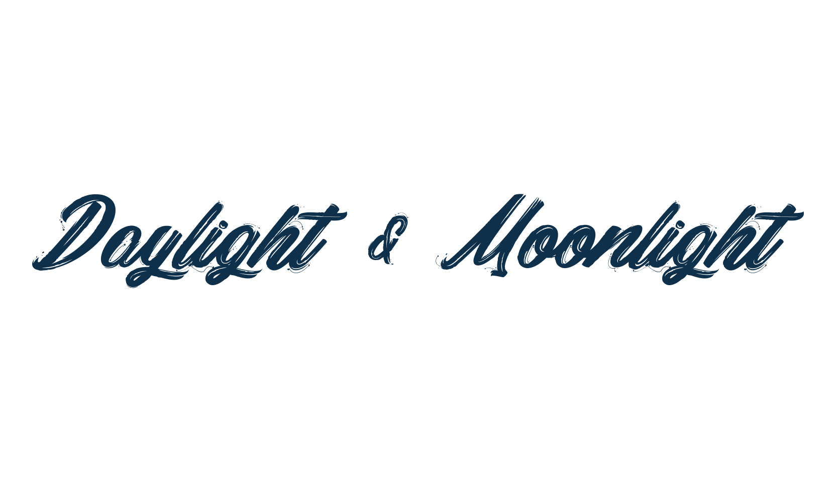 Daylight & Moonlight, brush font preview