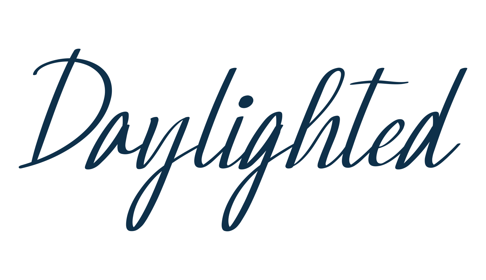 Daylighted, handwriting font preview