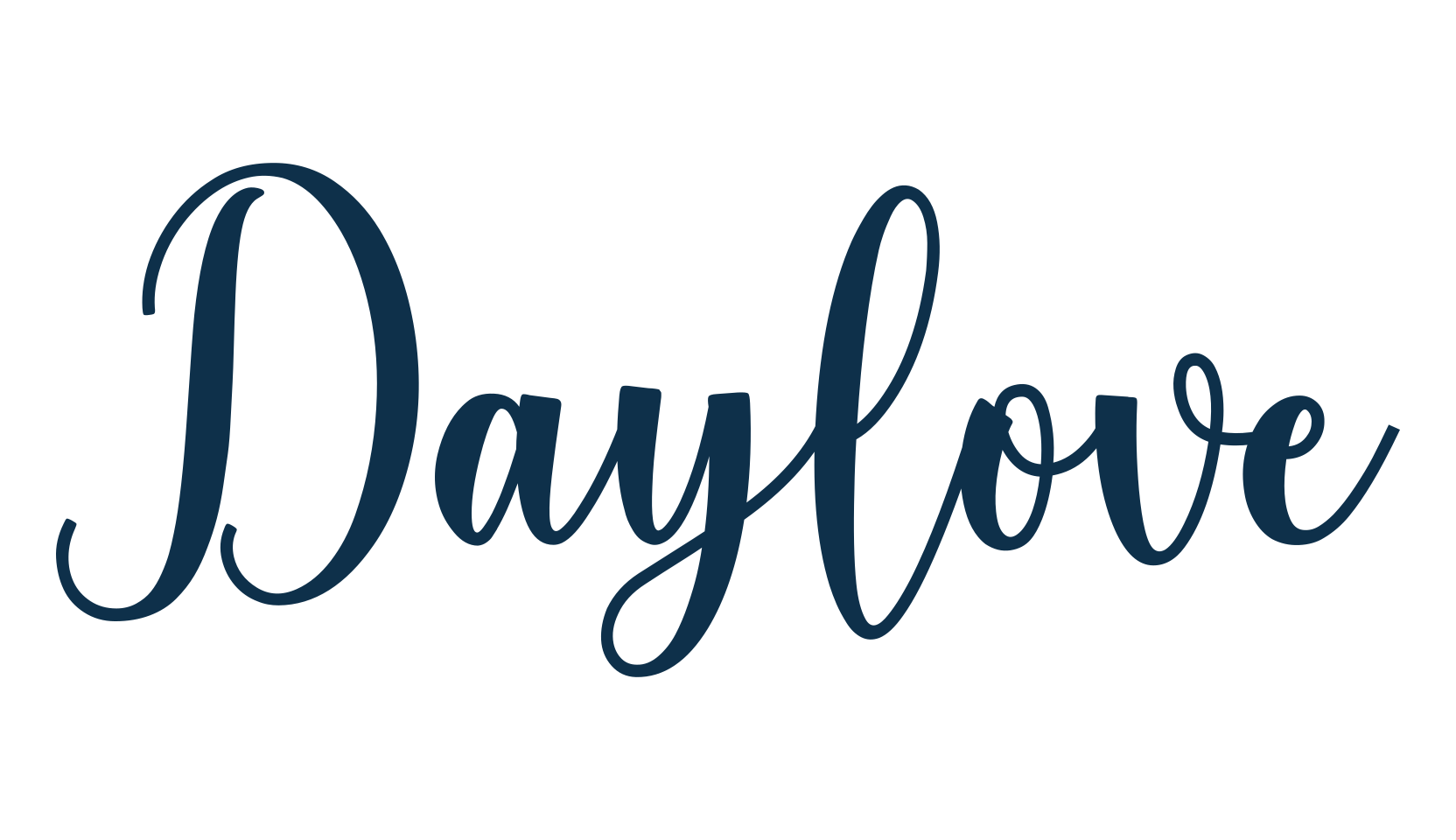 Daylove, calligraphy font preview