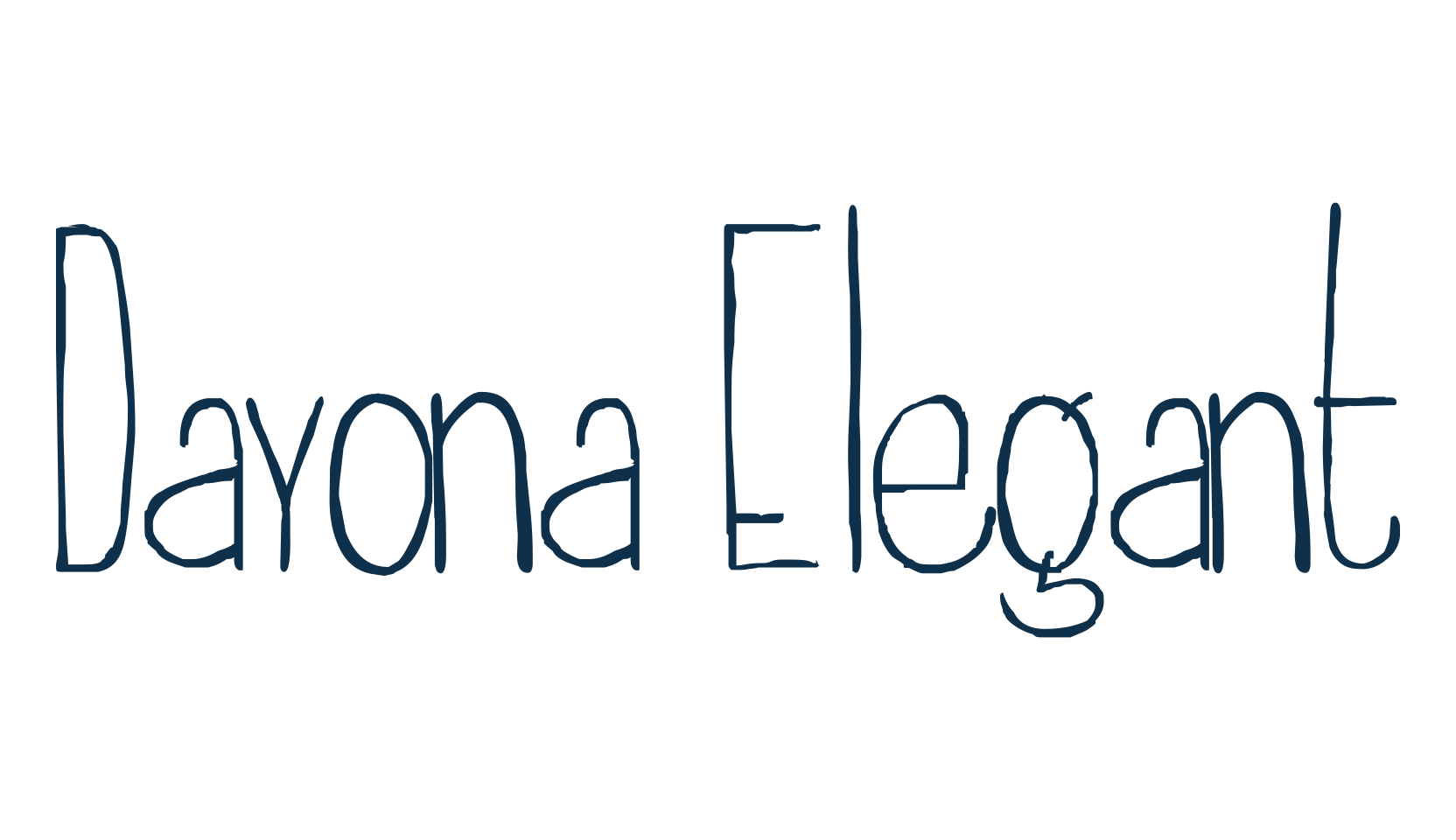 Dayona Elegant, various font preview