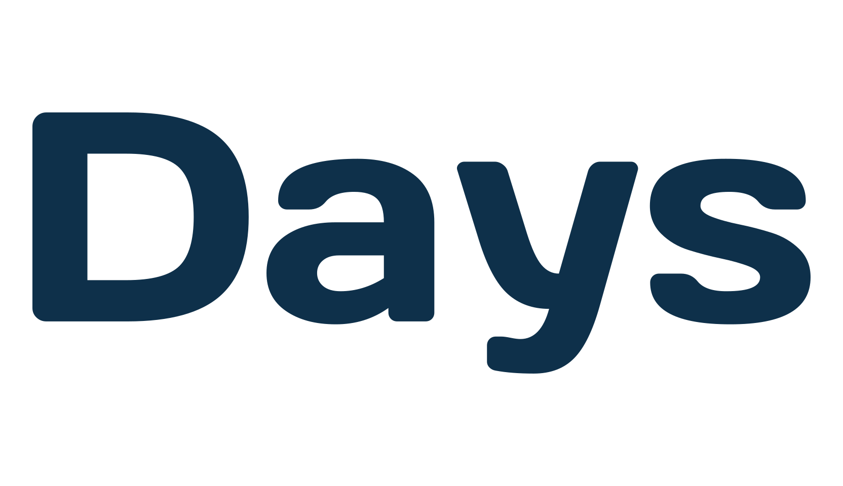 Days, basic sans serif font preview