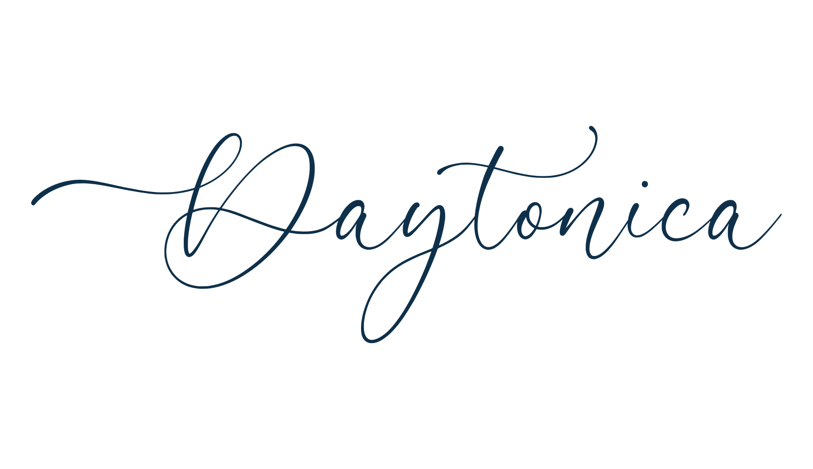 Daytonica, script handwritten fancy decorative calligraphy font preview