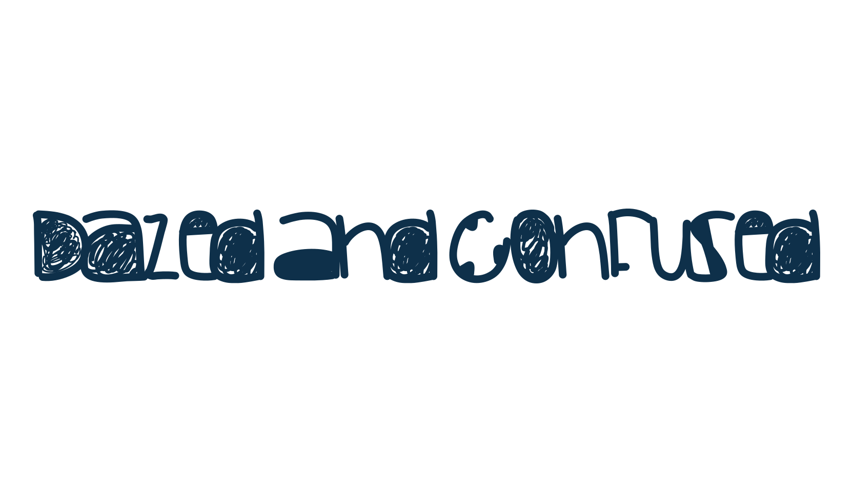 Dazed And Confused, cartoon font preview
