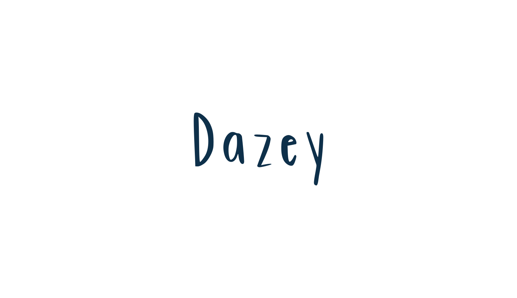 Dazey, script handwritten fancy decorative calligraphy font preview