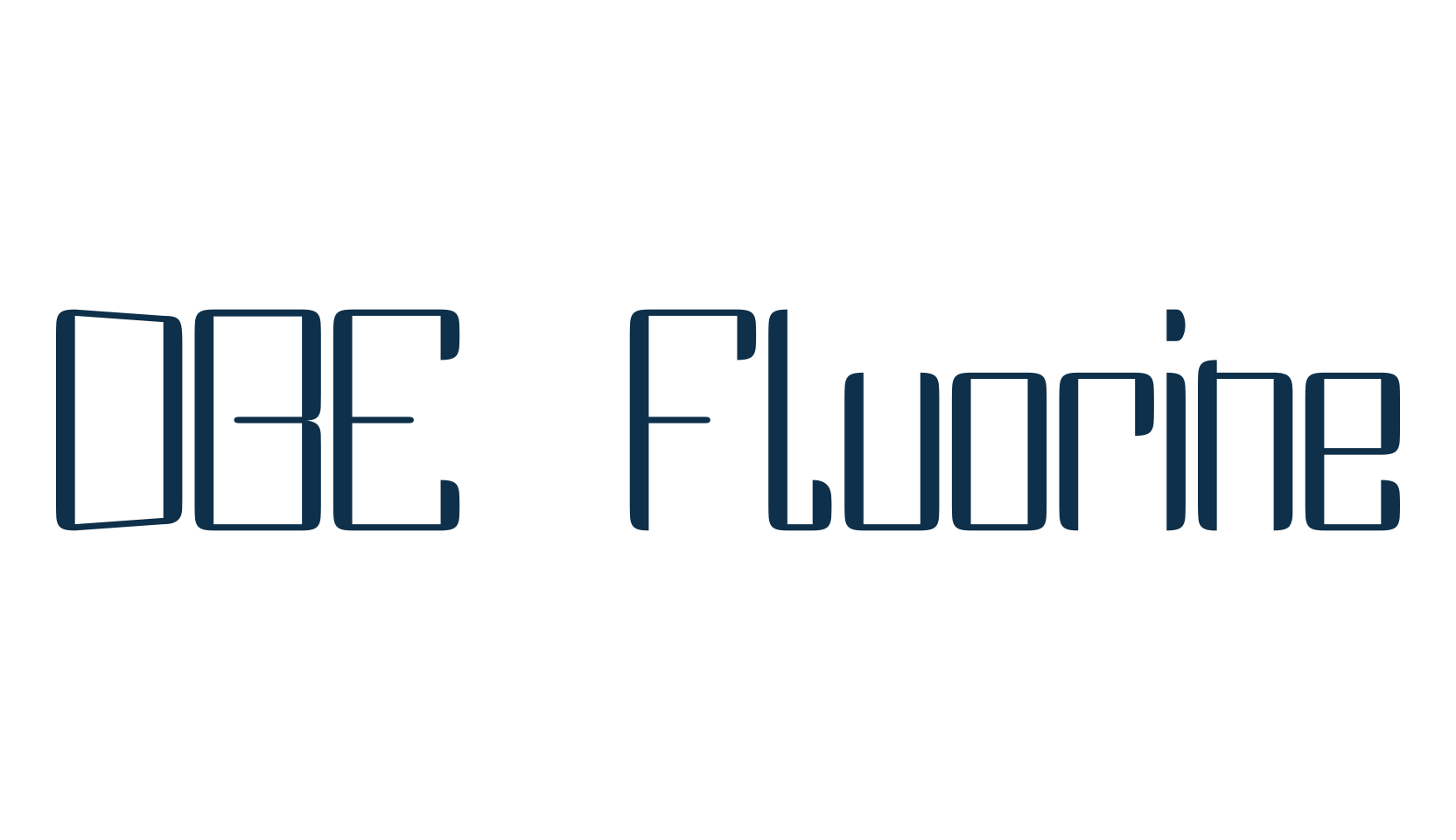 DBE Fluorine, various font preview