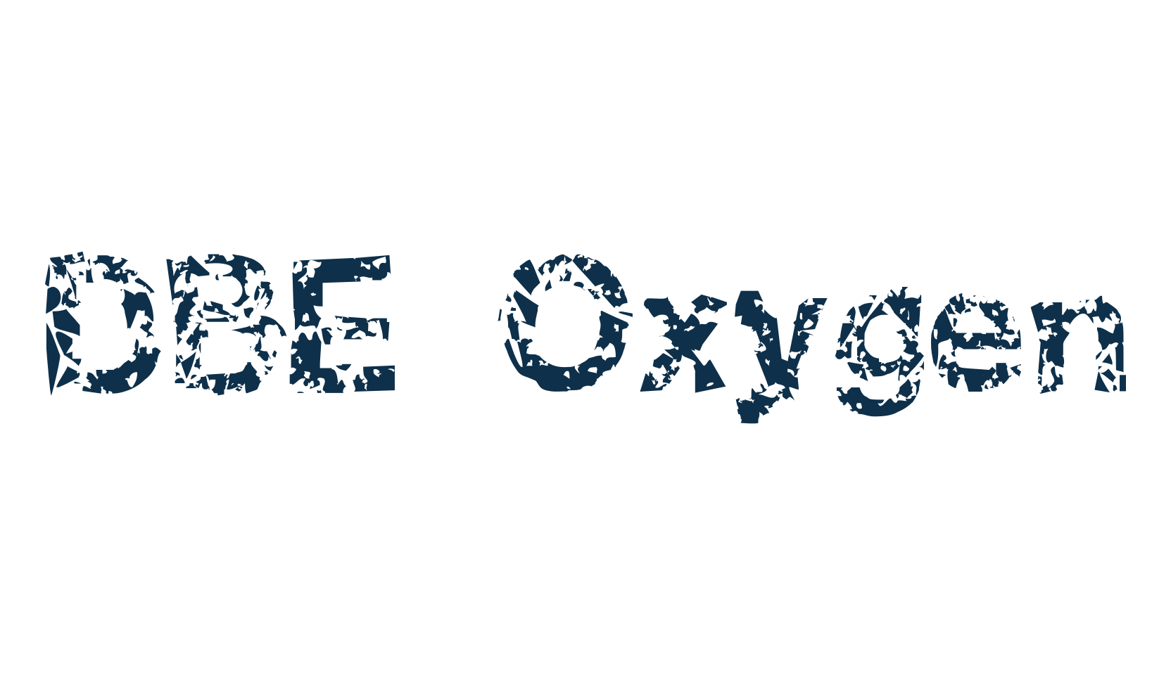 DBE Oxygen, distorted font preview