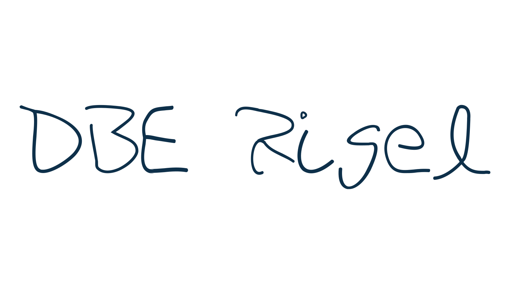 DBE Rigel, script handwritten fancy decorative calligraphy font preview