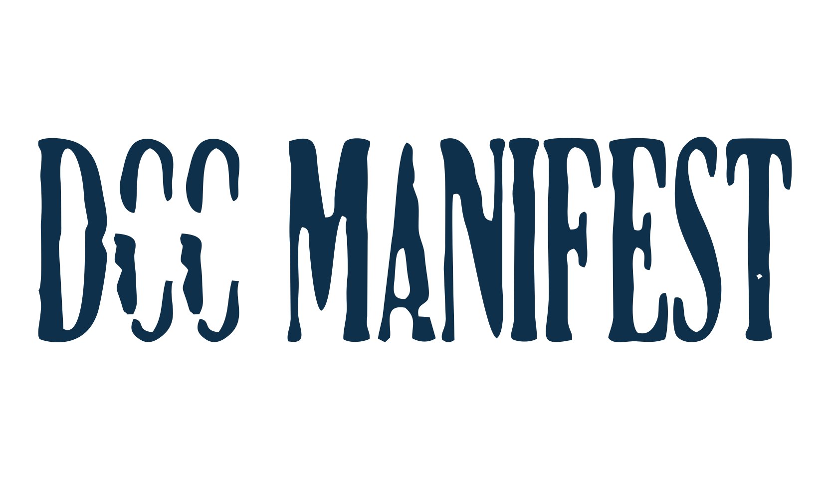 DCC Manifest, fancy eroded decorative font preview
