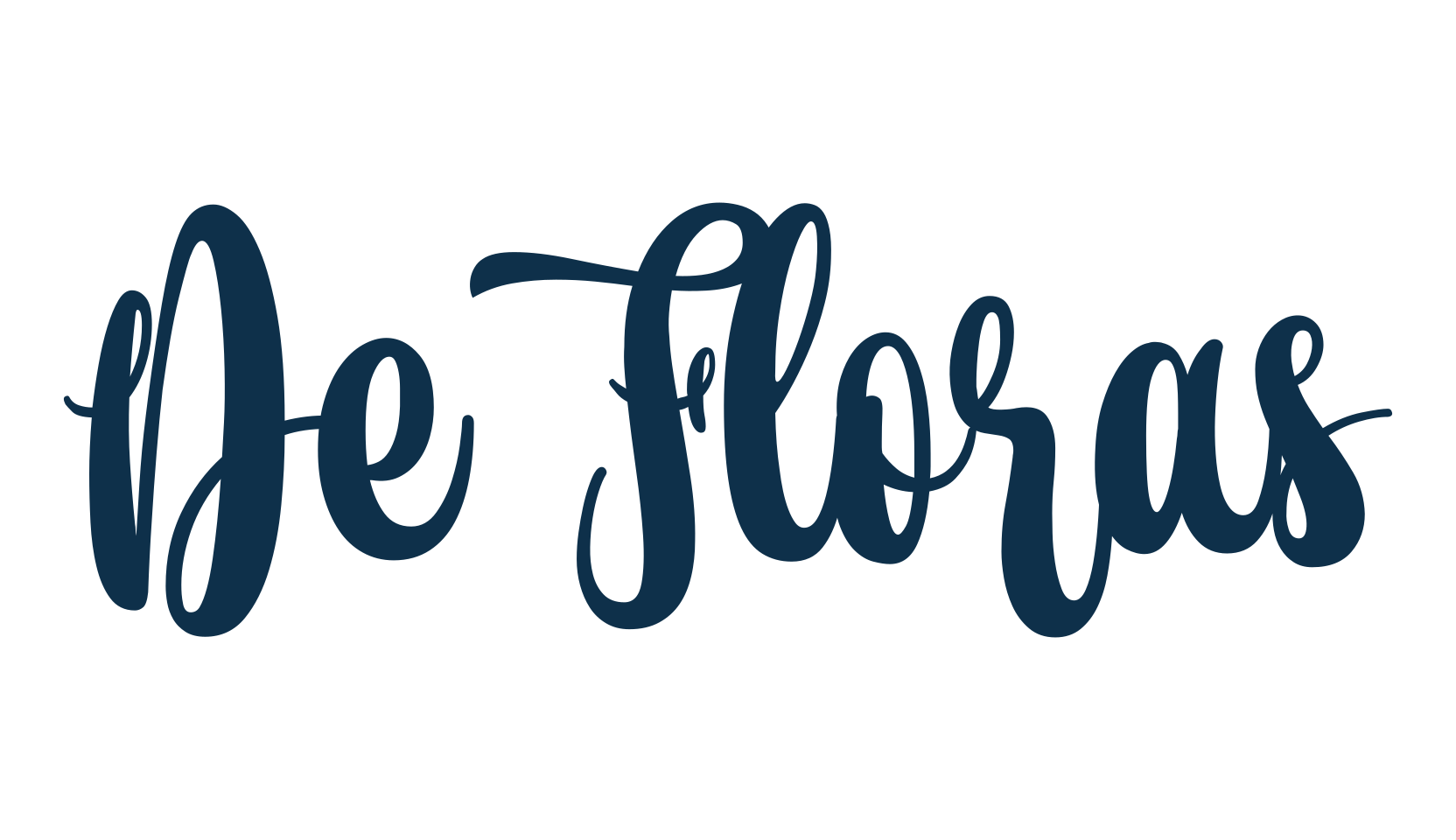 De Floras, calligraphy font preview