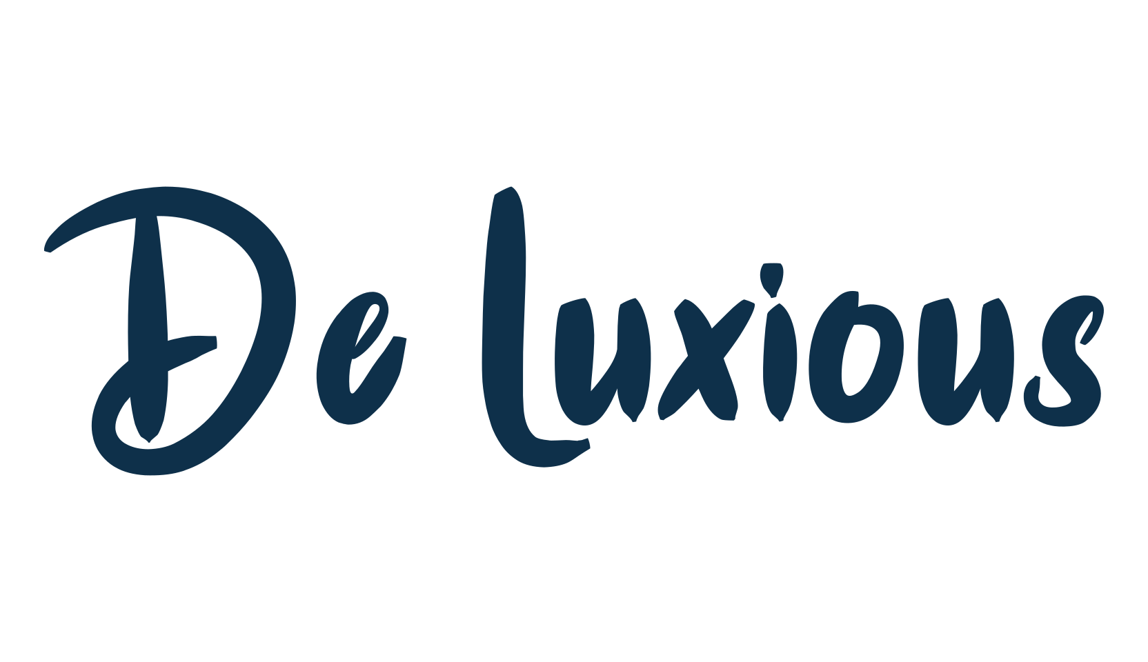 De Luxious, brush font preview