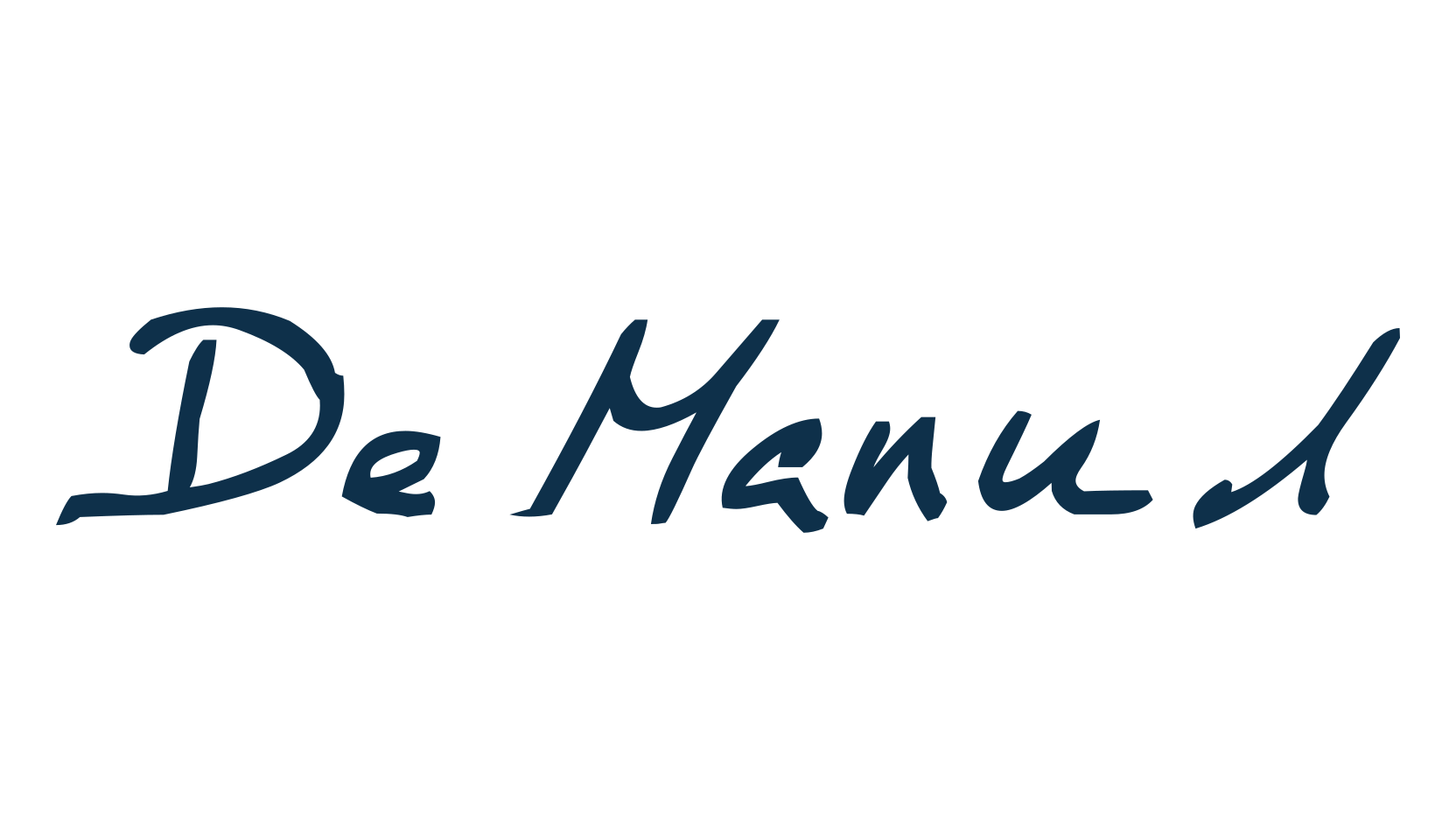 De Manu 1, handwriting font preview