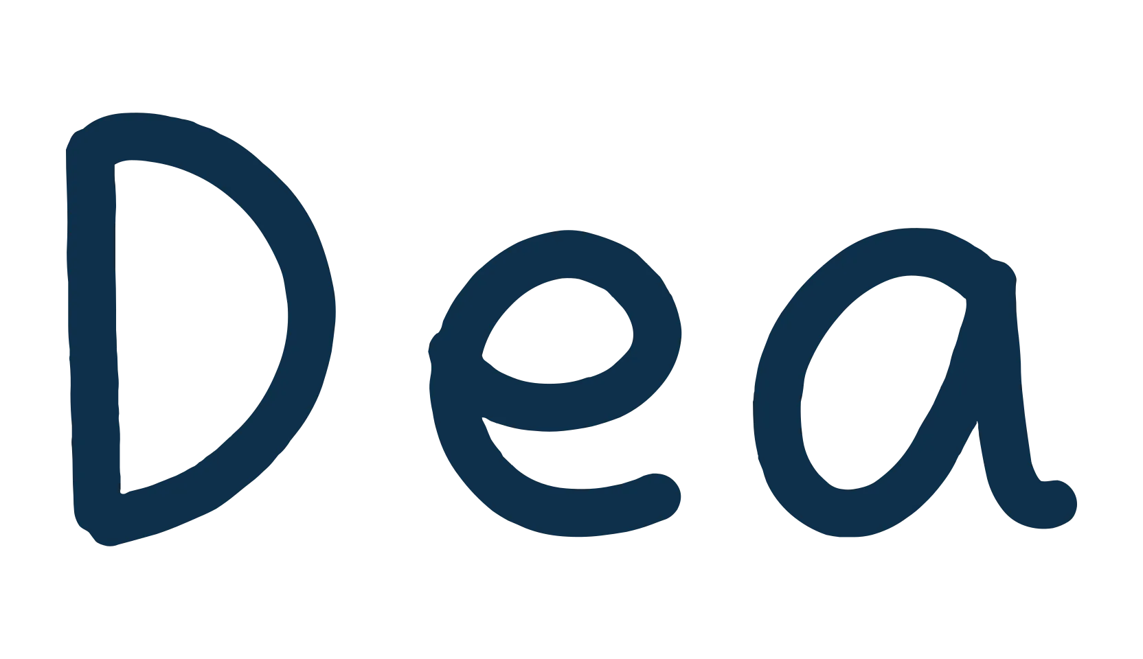 Dea, script handwritten fancy decorative calligraphy font preview