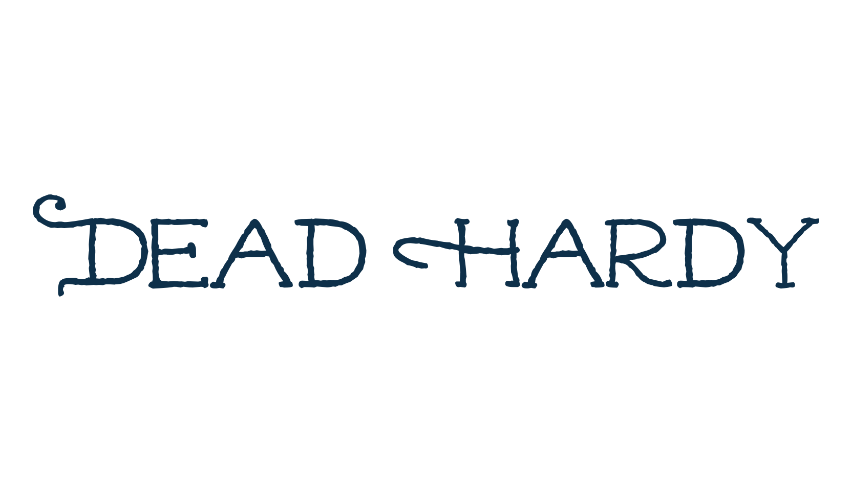 Dead Hardy, various font preview